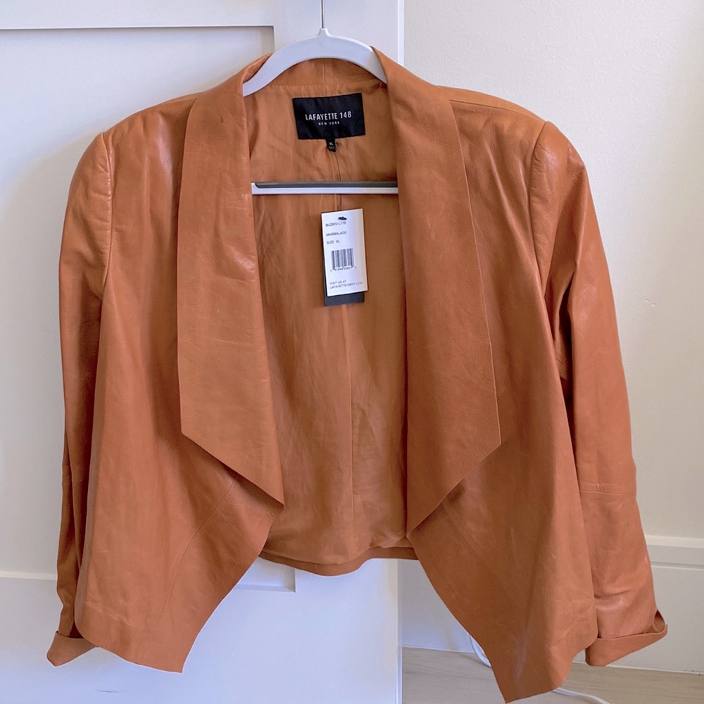 100% Leather Jacket - Lafayette 148 Brand (NEVER WORN)